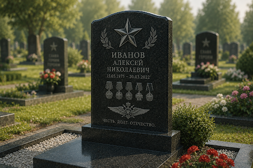 Как оформить памятник военному: символы и награды 